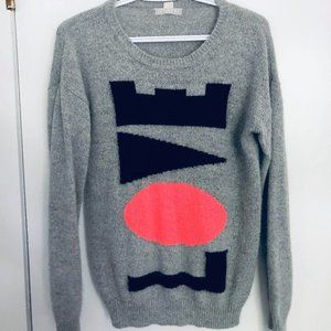 Grey and Pink Forever 21 Sweater